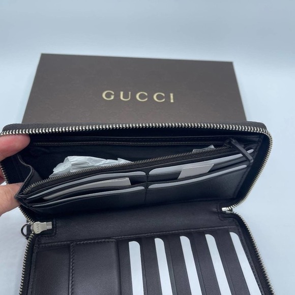 NIB GUCCI Microguccissima Large Zip Around Organizer Wallet - Picture 5 of 8